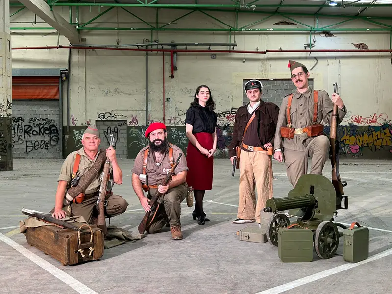 GRH El Comité recreación histórica Guerra Civil Española Batalla del Ebro Aragón TV Somos porque fuimos Pablo Gracia Vera recreadores históricos cultura material